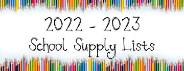 School Supply Lists 2022-2023